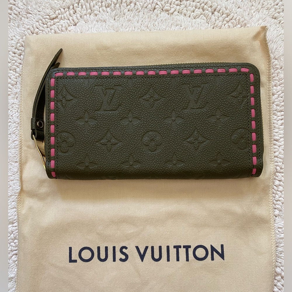 Louis Vuitton Zippy Monogram Empreinte Leather Wallet